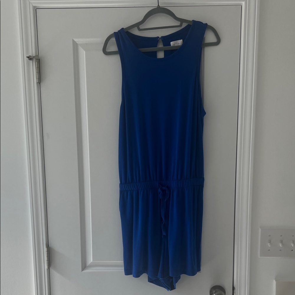 Lou & Grey Blue Sleeveless Jumpsuit